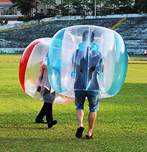Inflatable grassplot